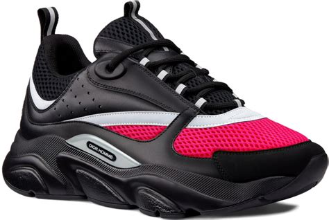 black and pink dior|Dior pink sneakers.